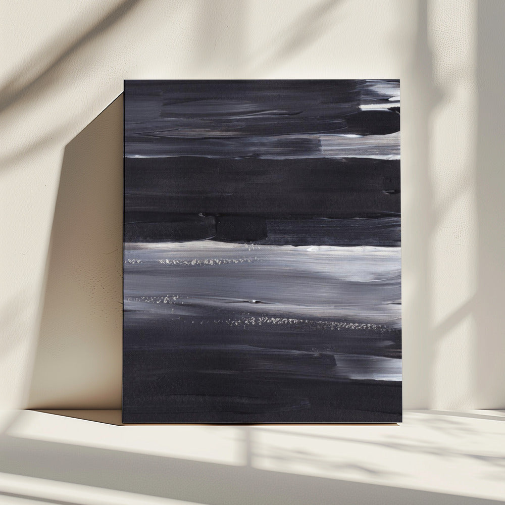 Expressive Monochrome Strokes | Canvas