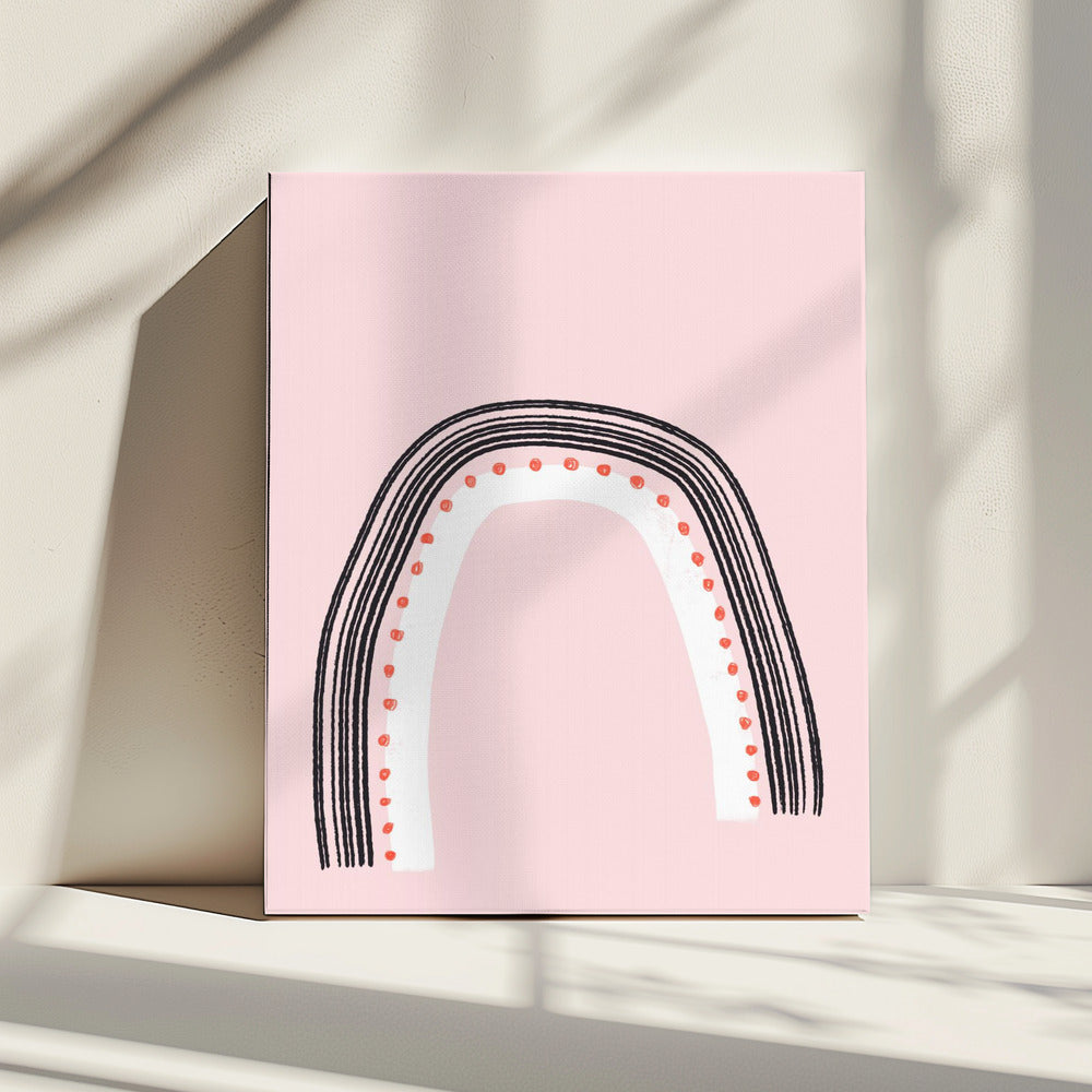 Arch with Black Lines | Canvas