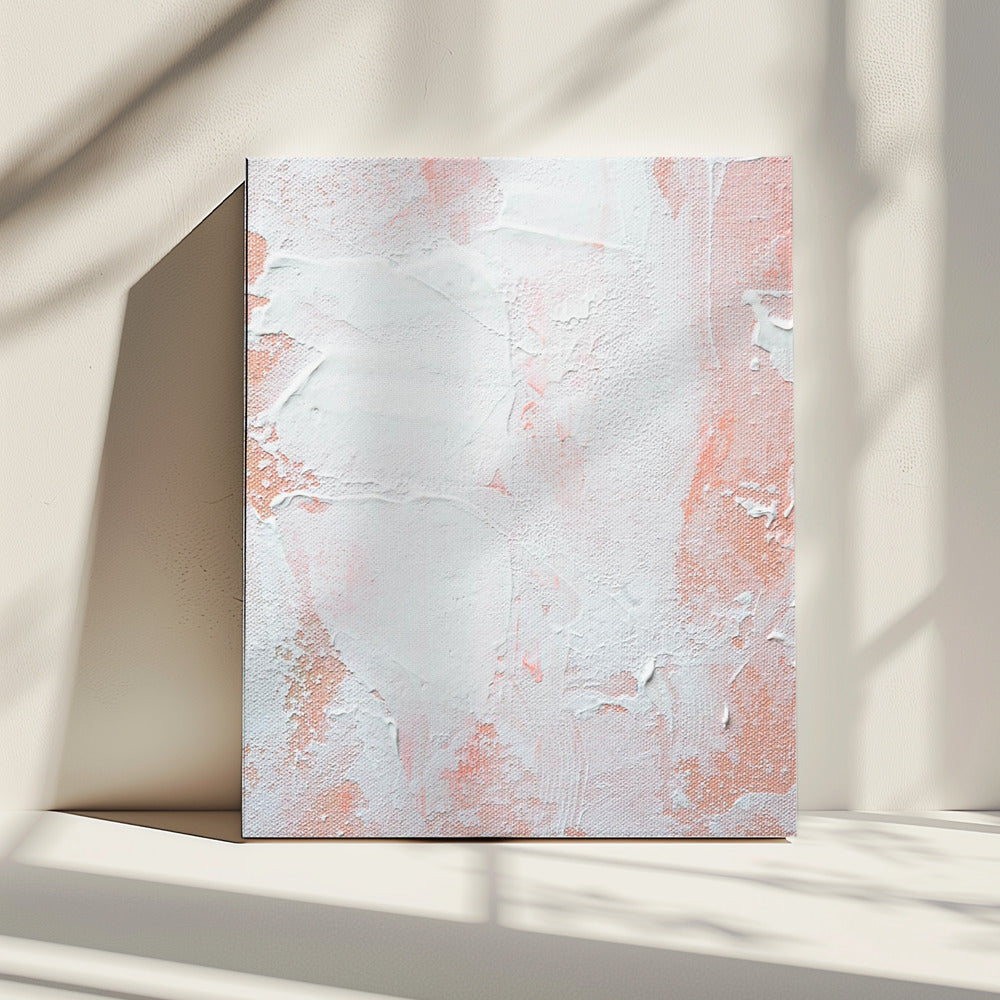 Minimalist Design With Peach And White Tones | Canvas