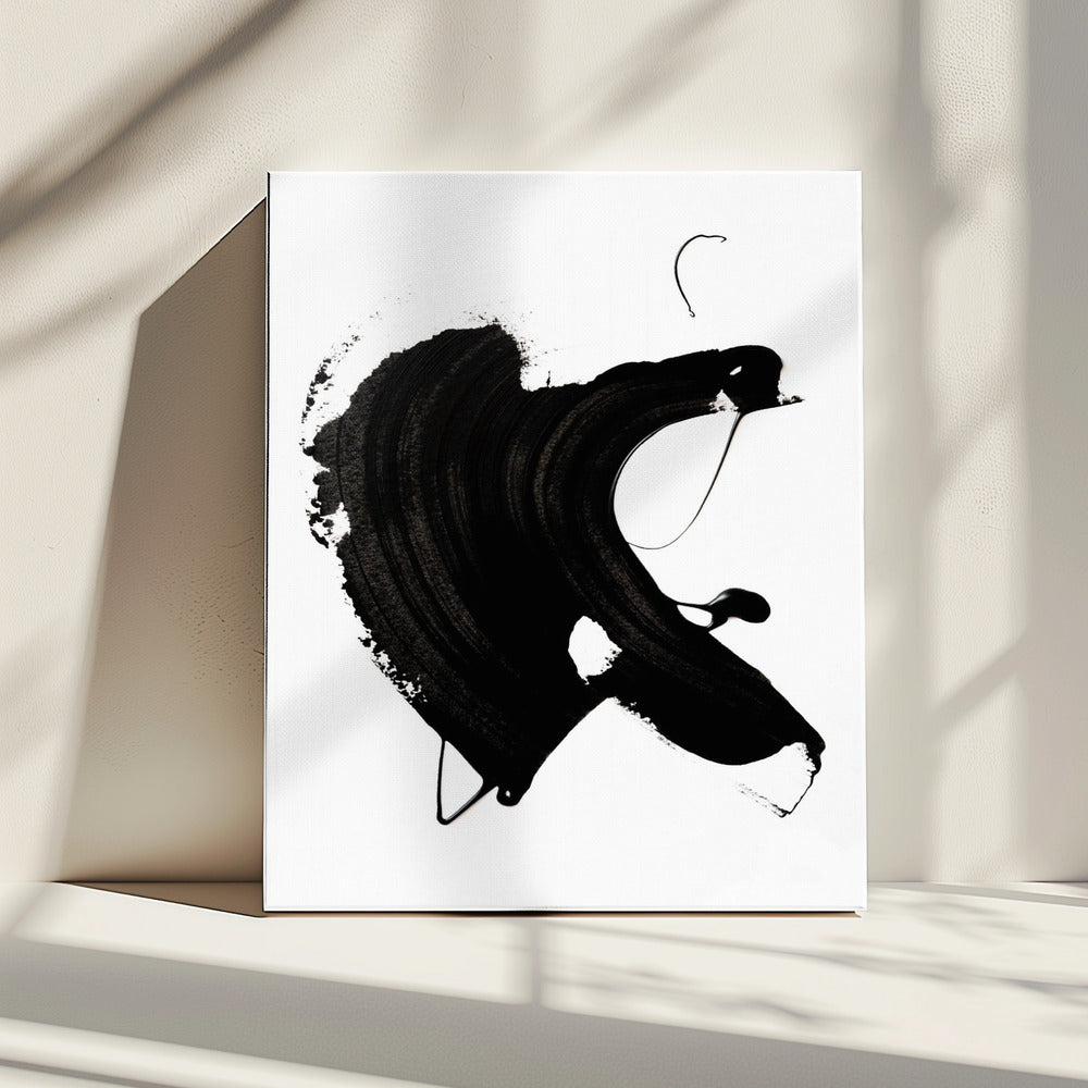 Black abstract Stroke | Canvas