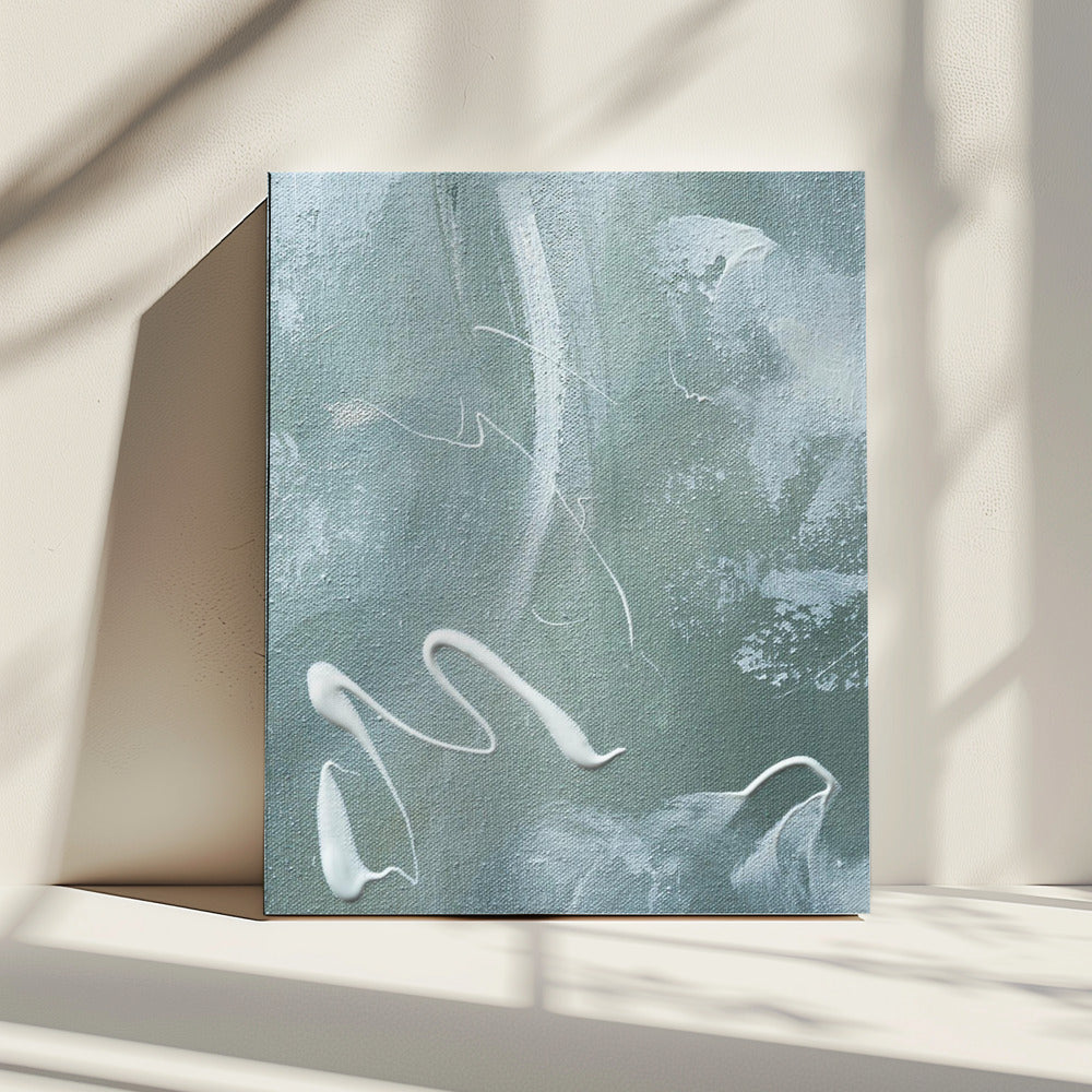 Green and White Acrylic | Canvas