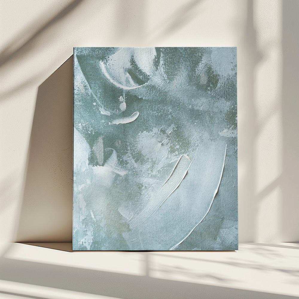 Green and White Acrylic | Canvas