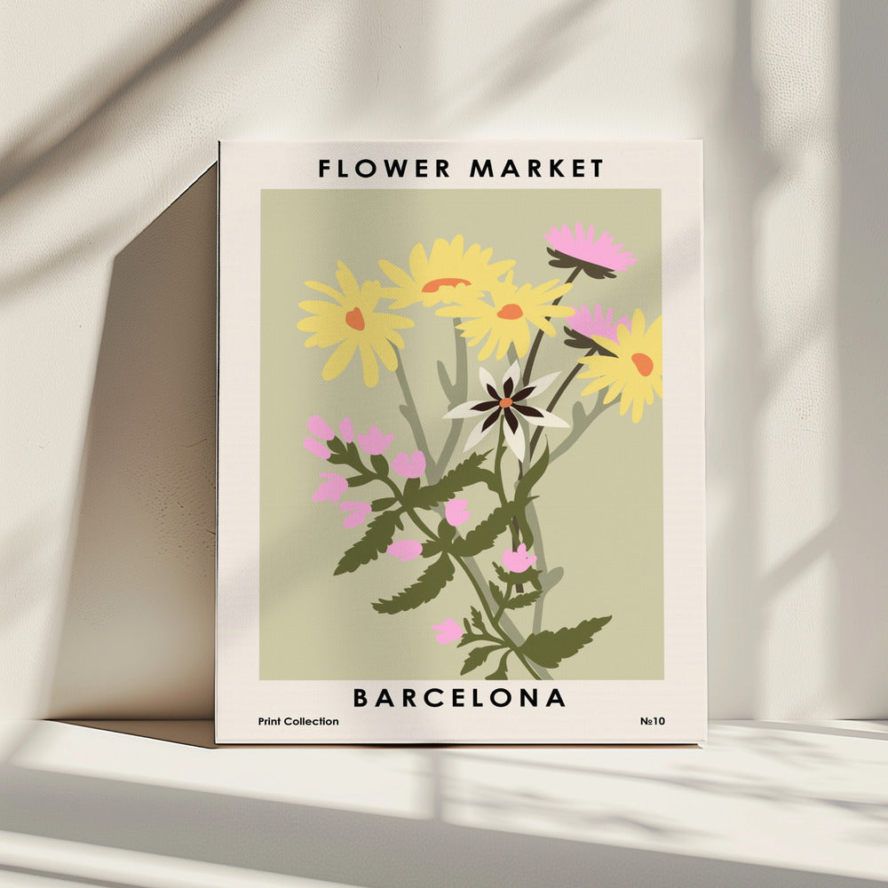 Flower Market Barcelona | Canvas