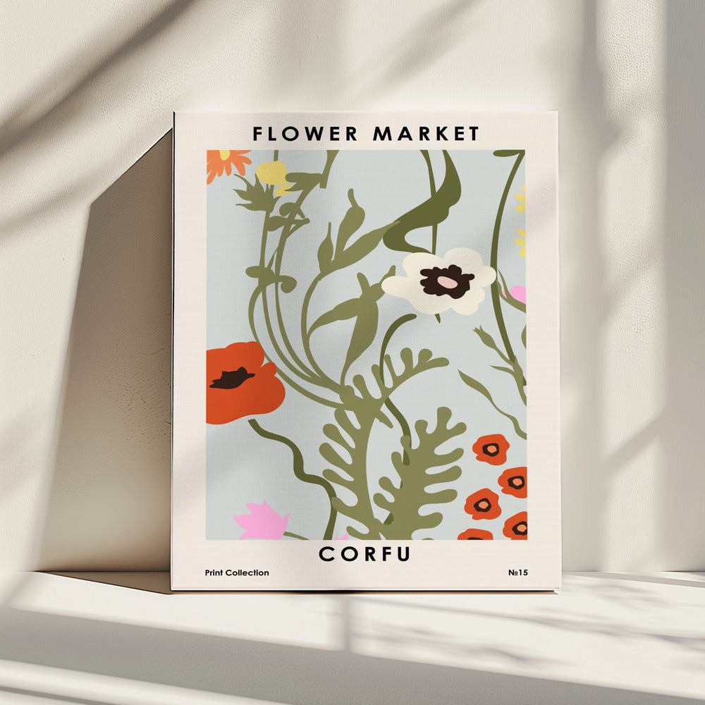 Flower Market Corfu | Canvas