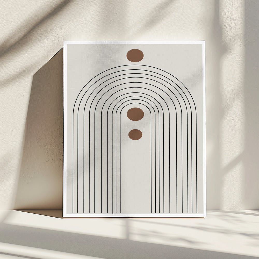 Retro Rainbow Echoes | Canvas