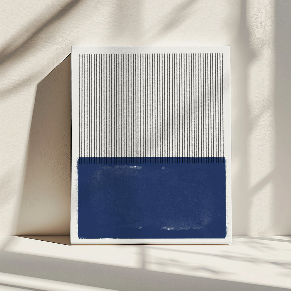 Blue Line Harmony | Canvas