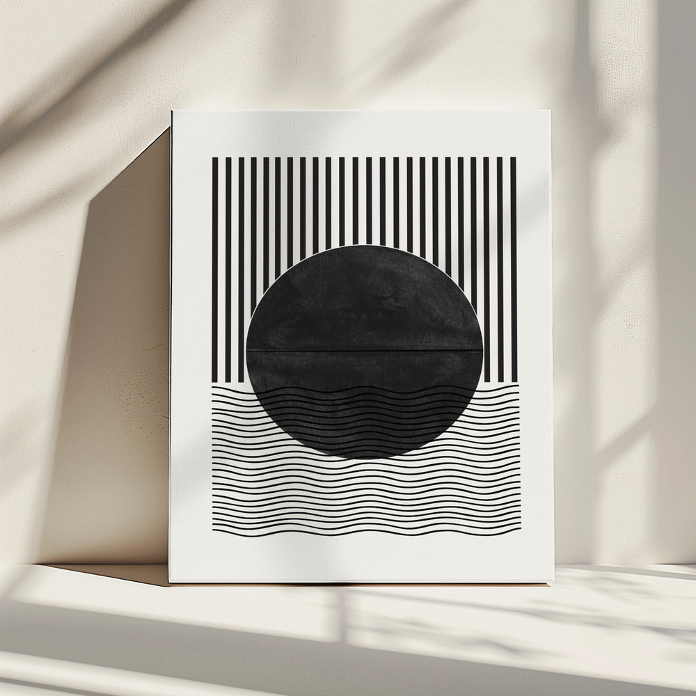 Monochrome Eclipse | Canvas