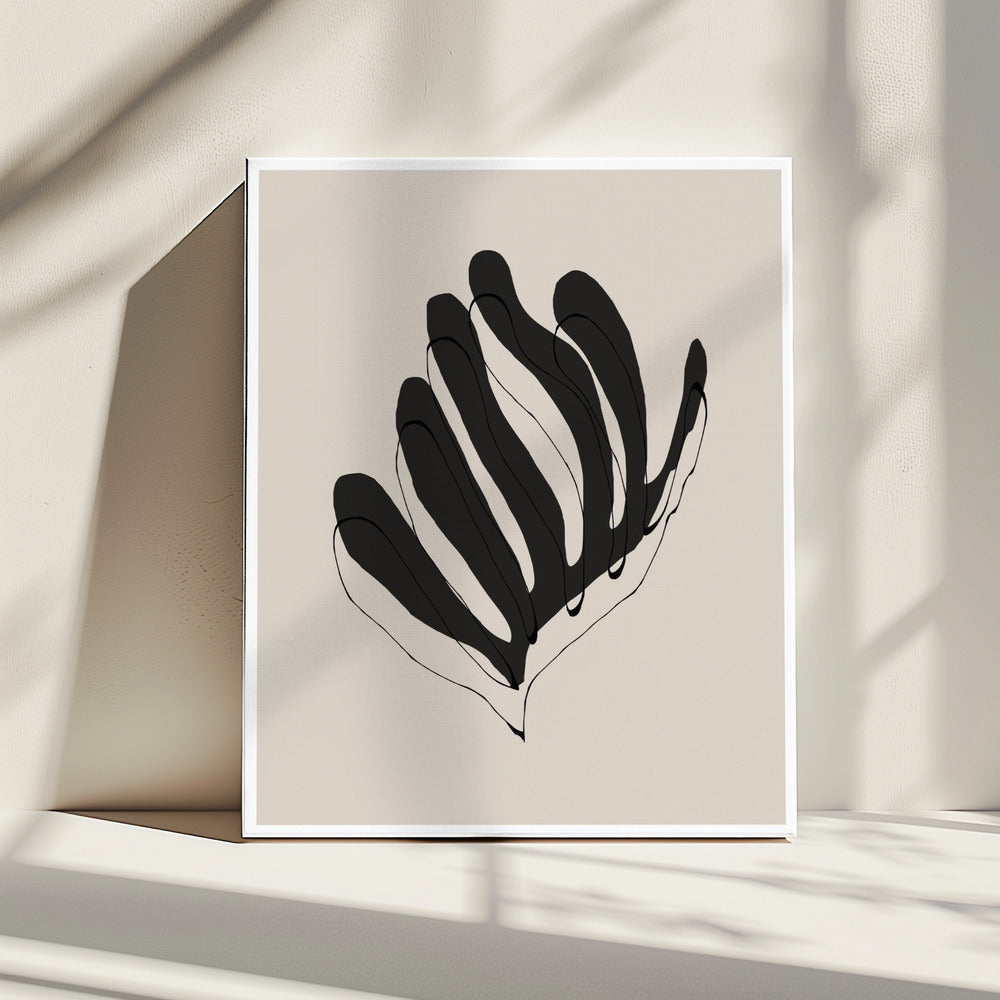 Abstract Leaf Lines | Canvas