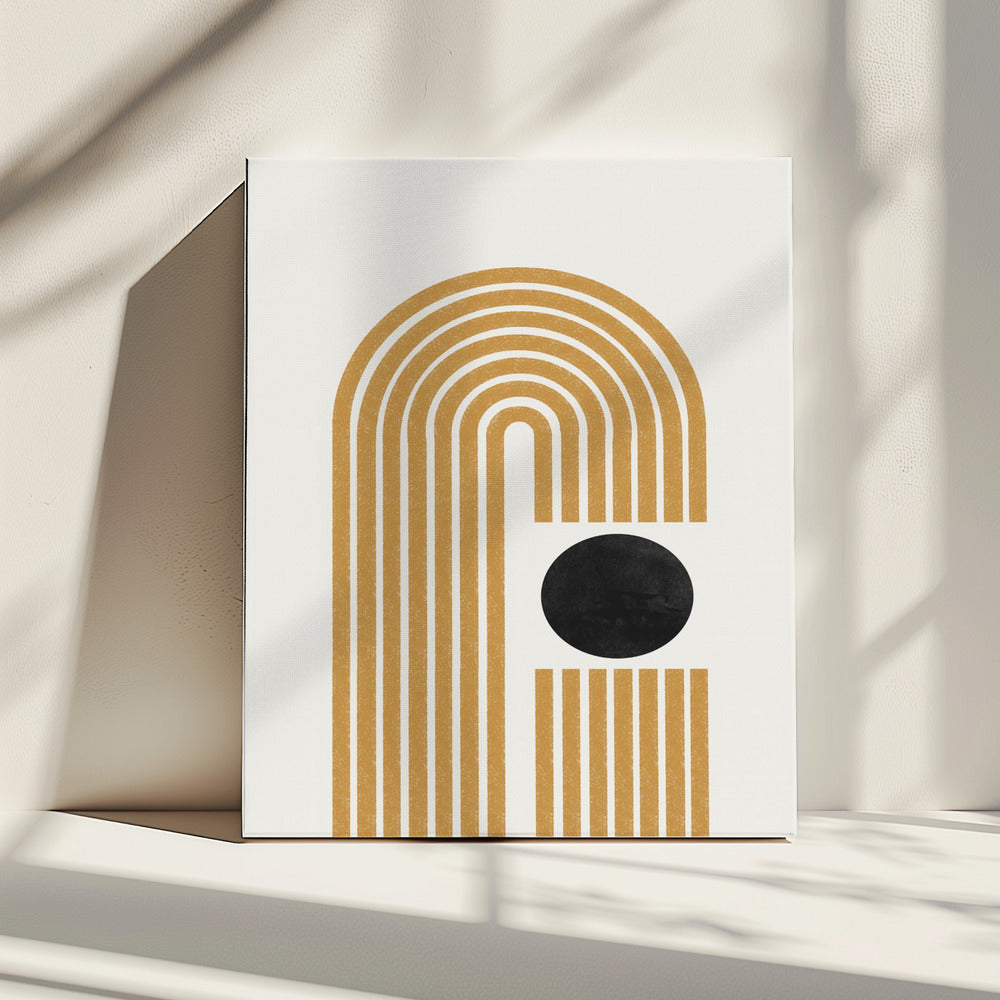 Golden Echo Paths | Canvas