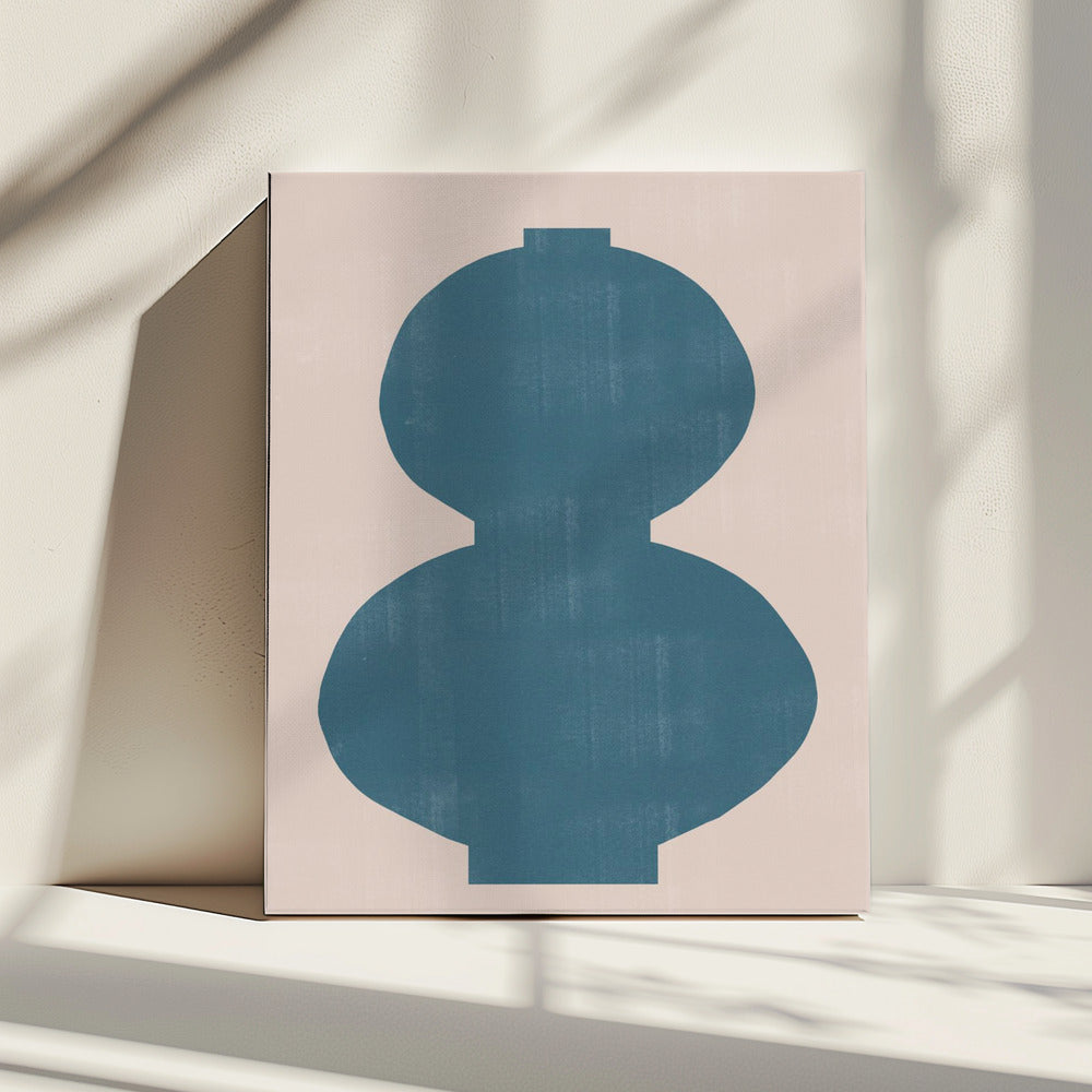 Cyan Silhouette | Canvas