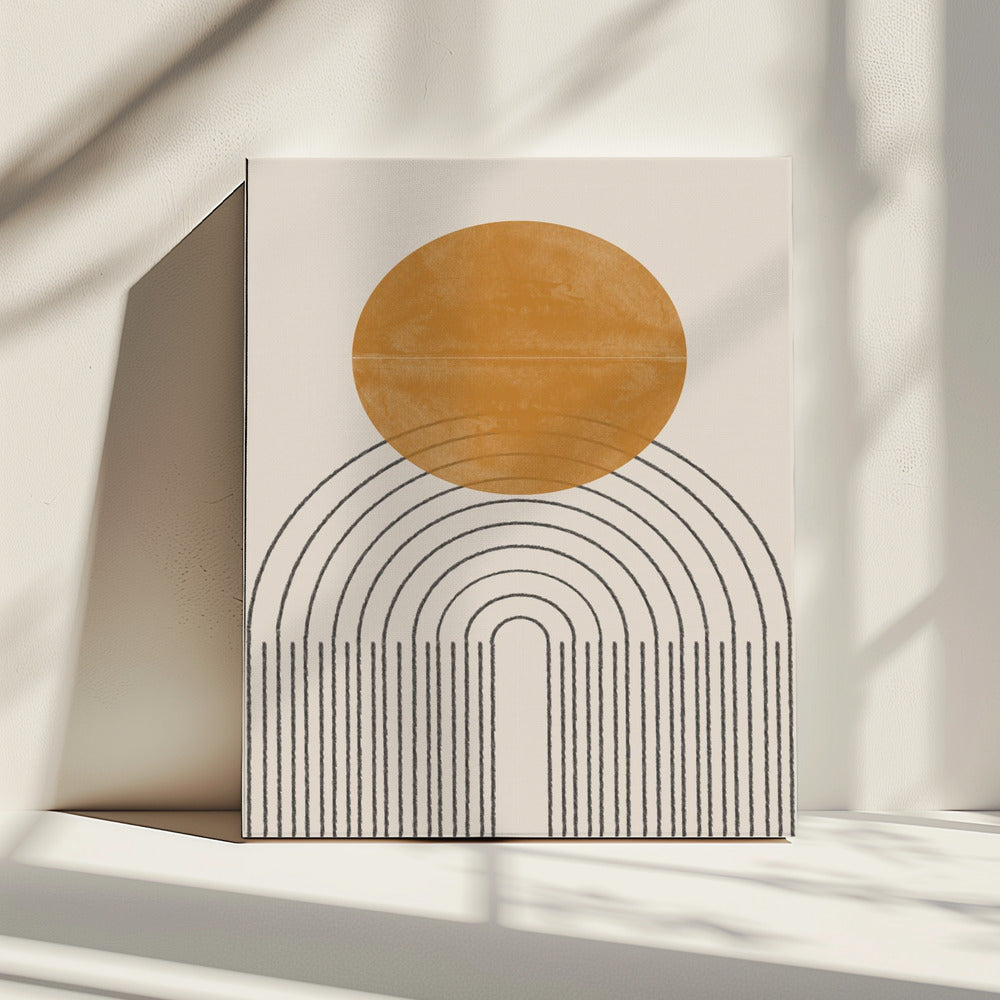 Arc and Sunburst | Canvas