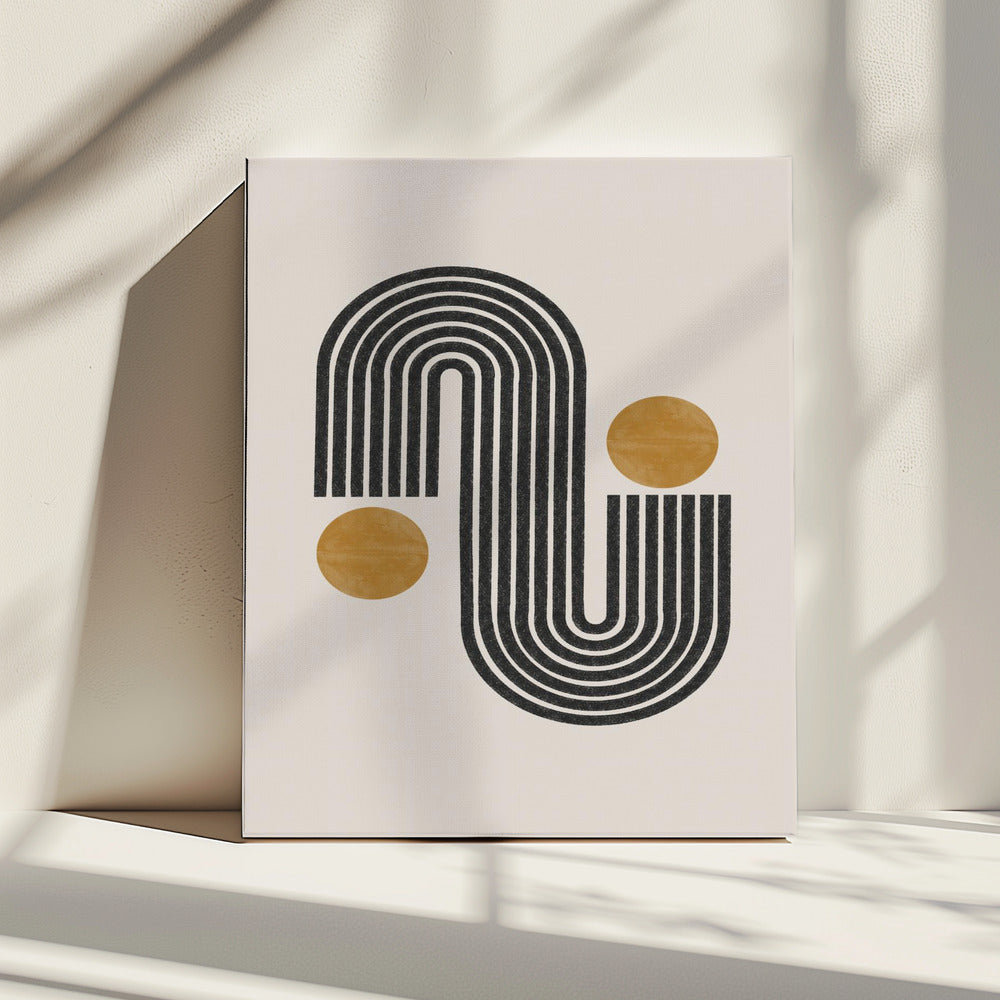 Curved Lines Harmony | Canvas