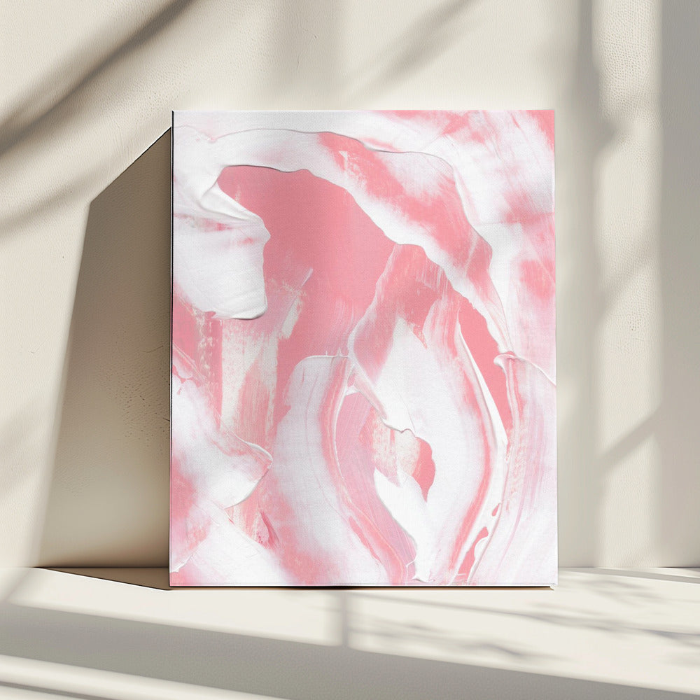 Harmonious Blend Of Pink And White Hues | Canvas