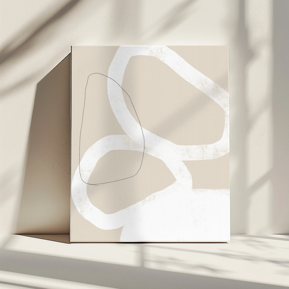 Intertwined Organic Shapes | Canvas