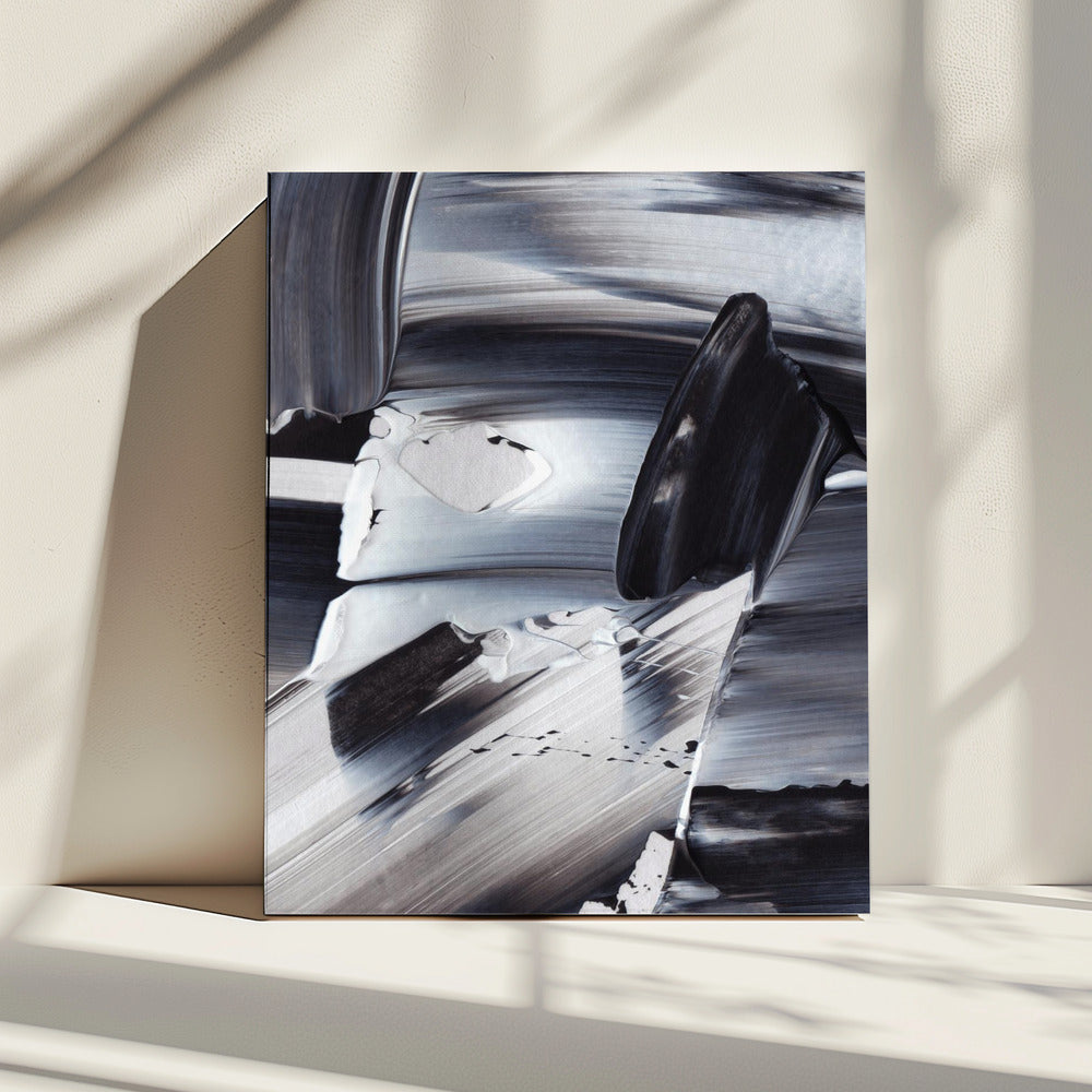 Monochrome Waves | Canvas