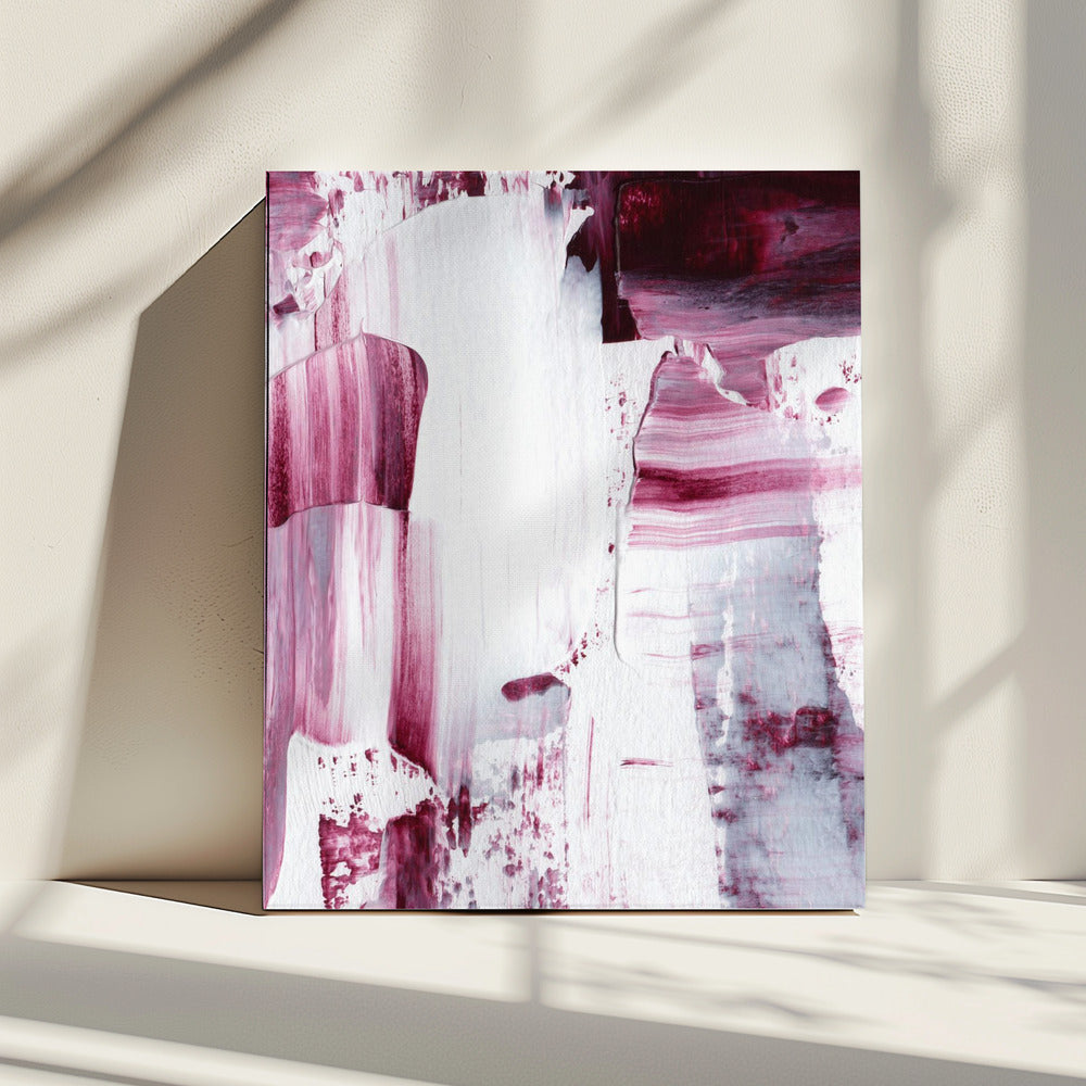 Crimson Strokes | Canvas