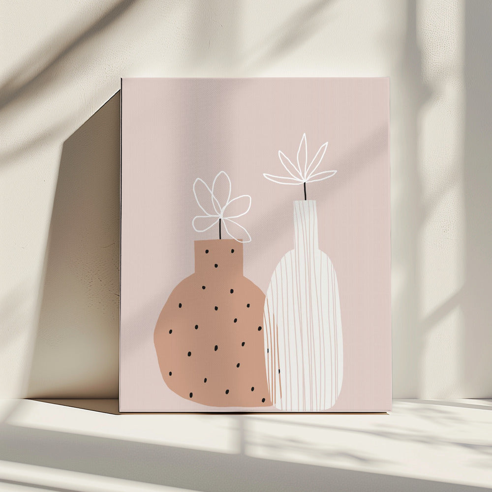 Minimal Twin Vases | Canvas