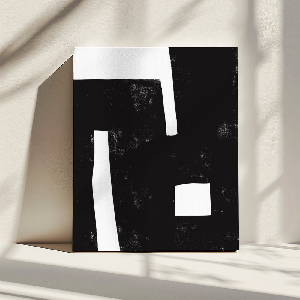 Black and White Maze | Canvas