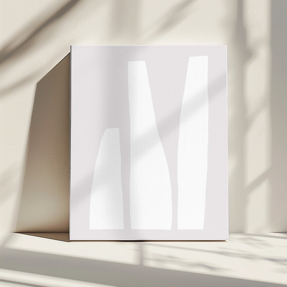 Minimalist White Shapes | Canvas