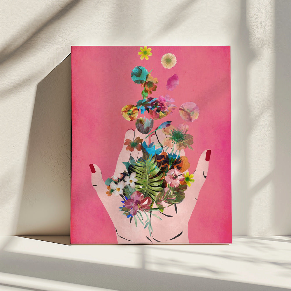 Blooming in Hands | Canvas