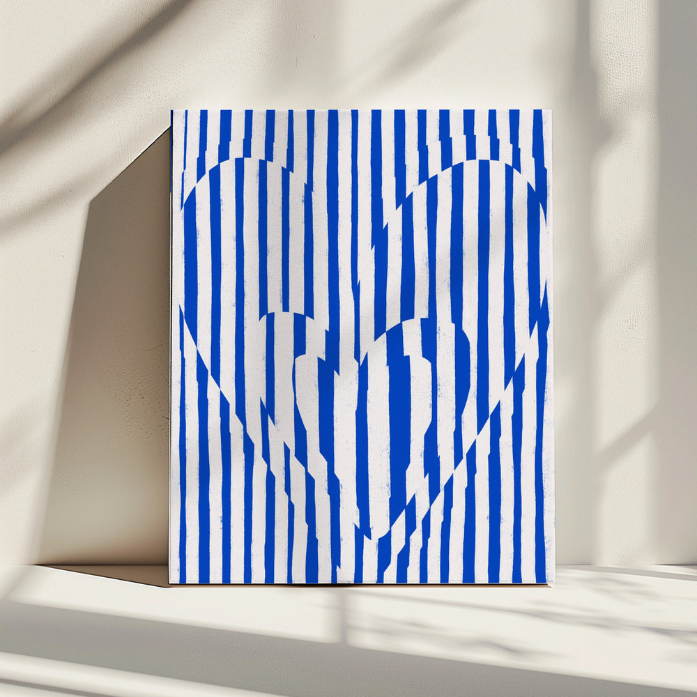 Heartbeat Stripes | Canvas