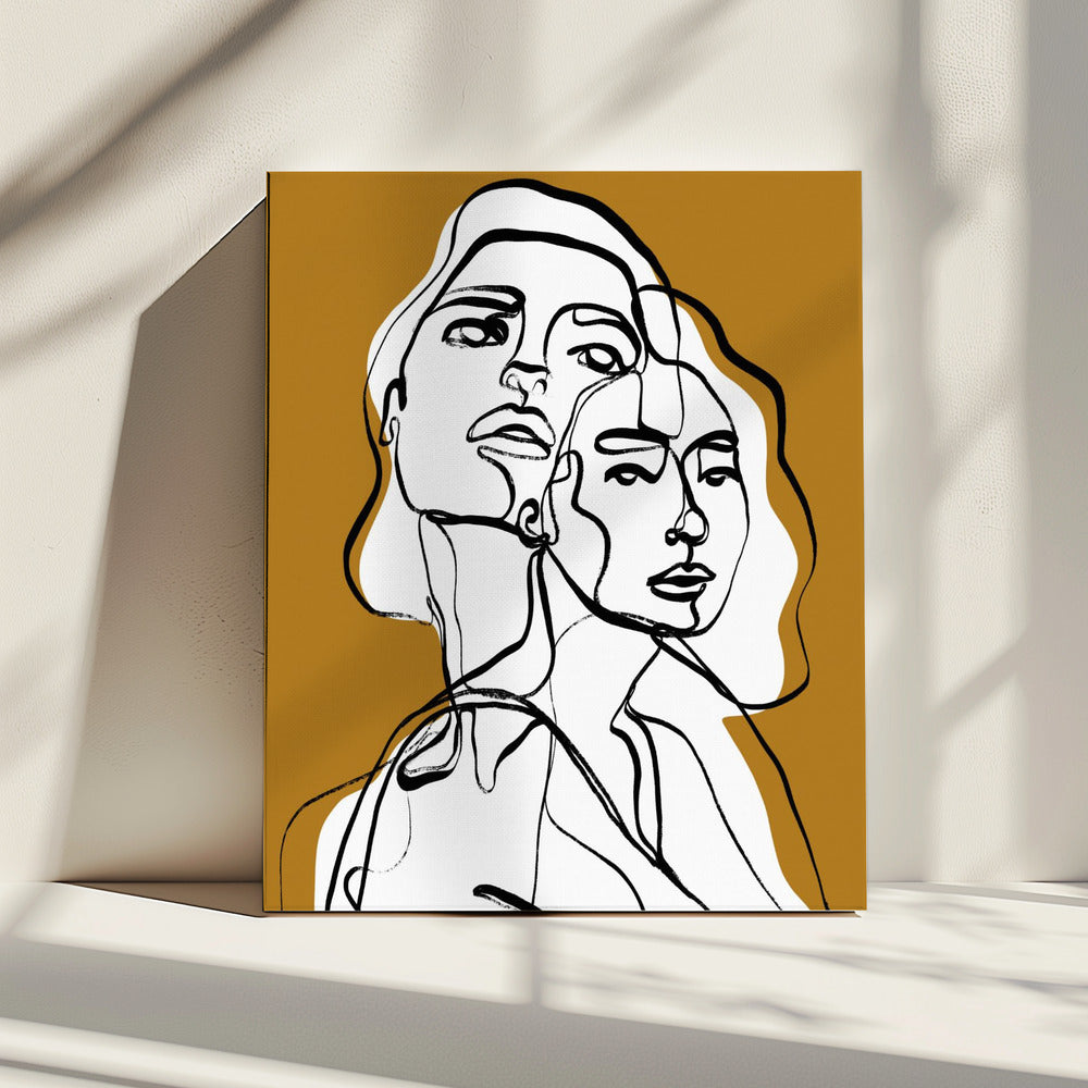 Interwoven Faces | Canvas