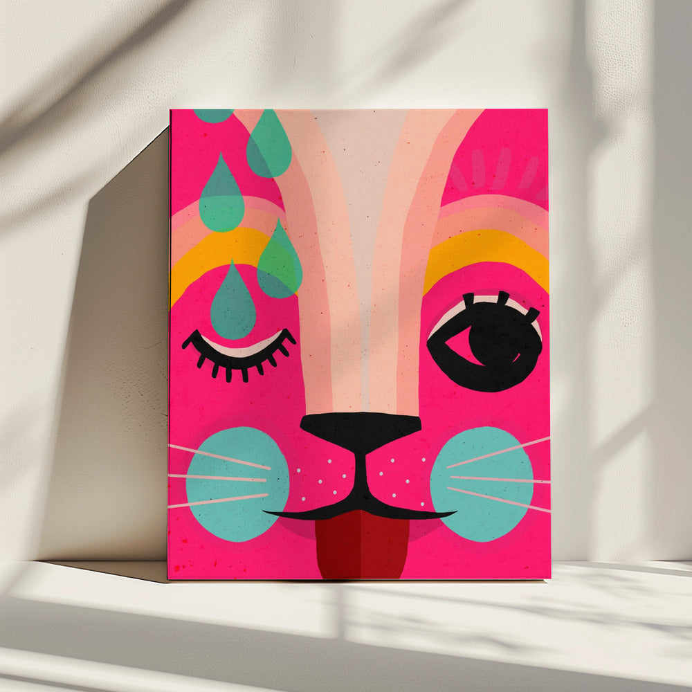 Vibrant Feline Dreams | Canvas