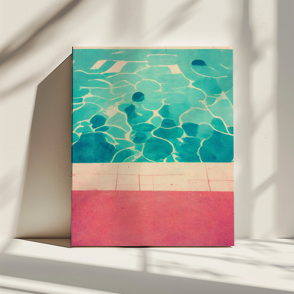 Serene Poolside | Canvas