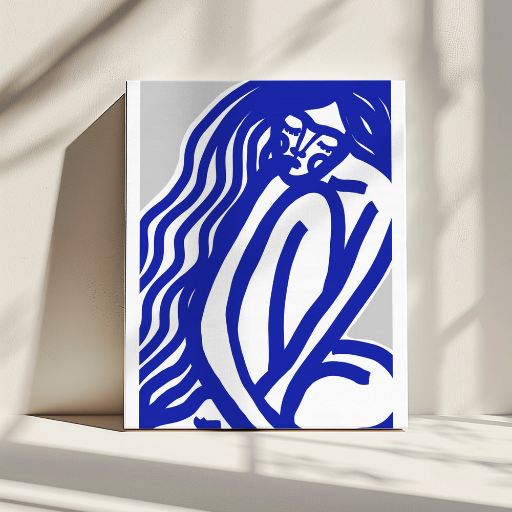 Blue Contours | Canvas
