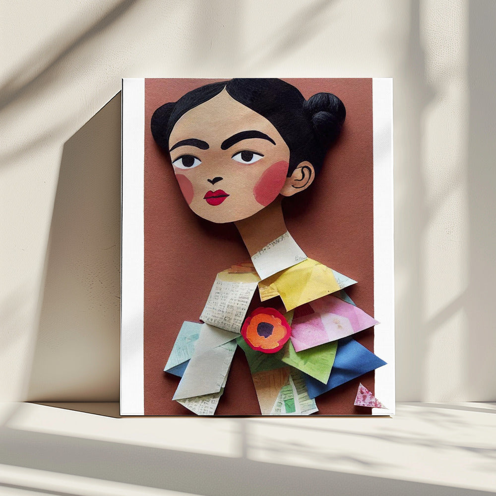 Paper Portrait Blossom | Canvas