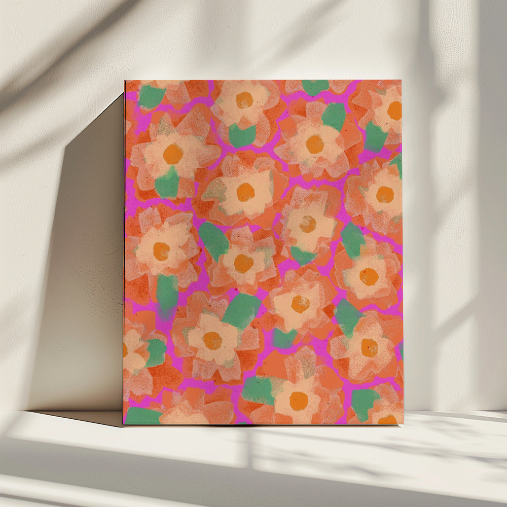 Vibrant Petal Dance | Canvas