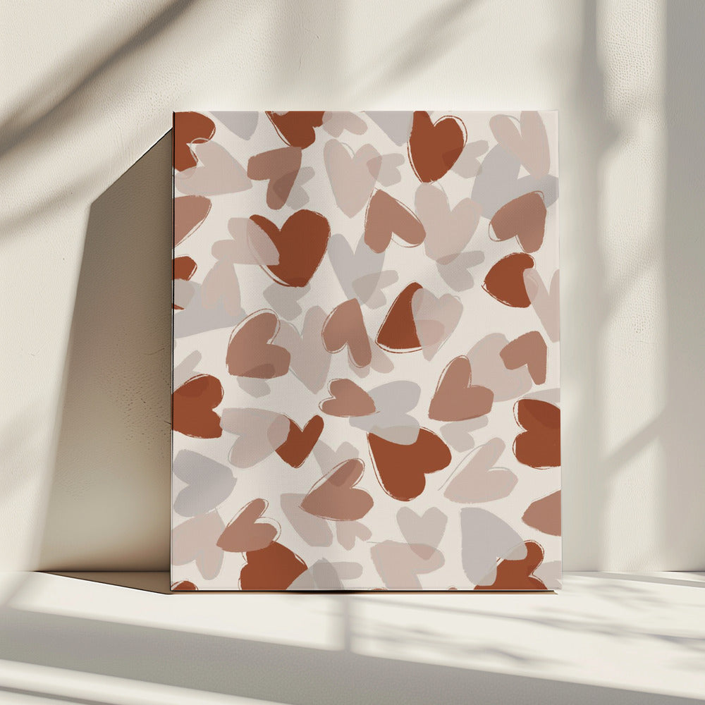 Autumn Heart Cascade | Canvas