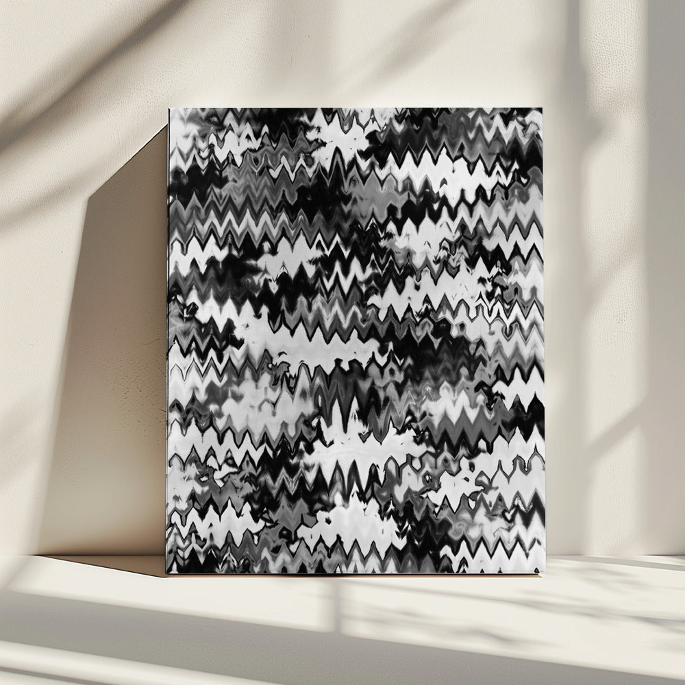 Zigzag Monochrome | Canvas