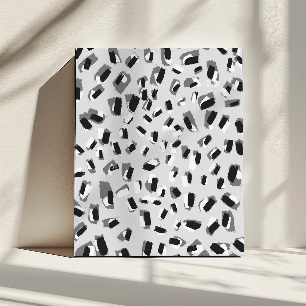 Monochrome Chaos | Canvas