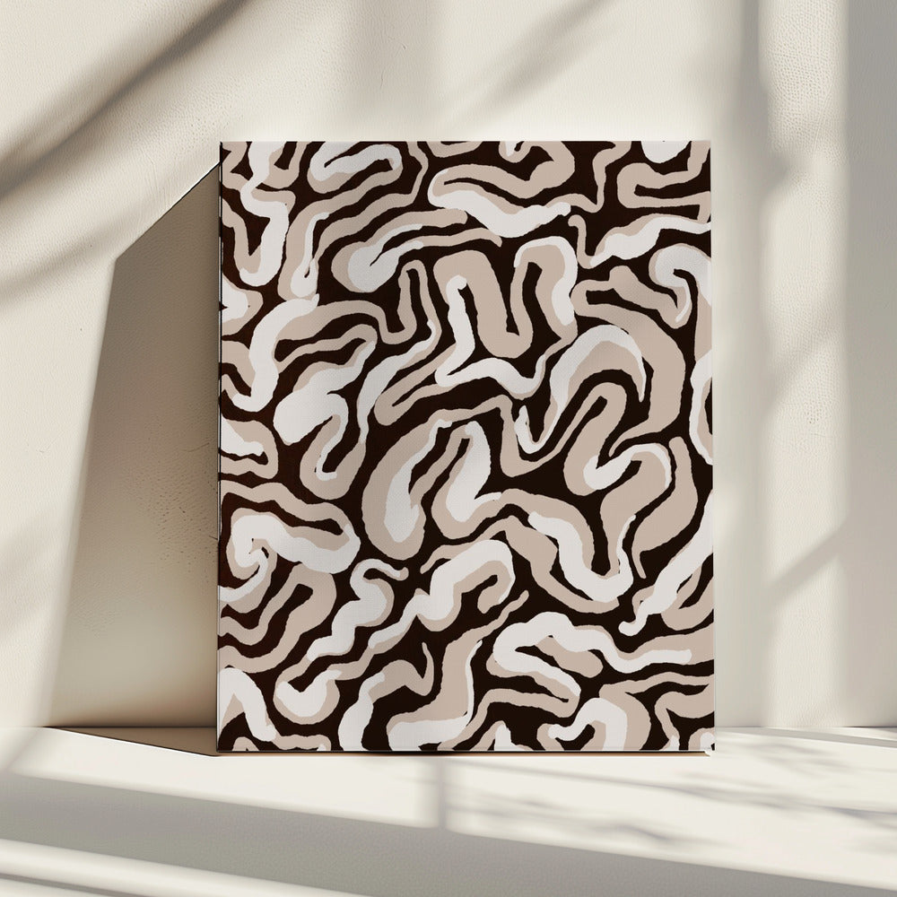 Swirling Earth Tones | Canvas