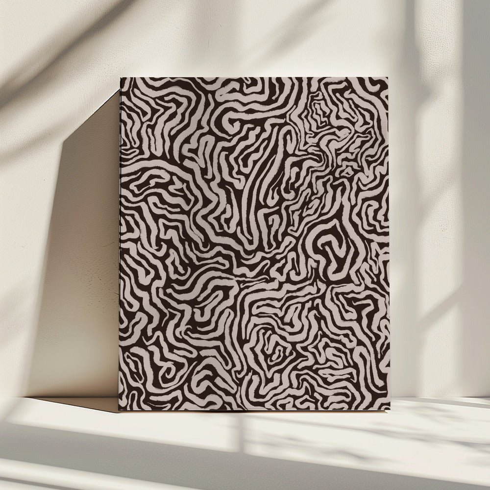 Abstract Maze Lines | Canvas