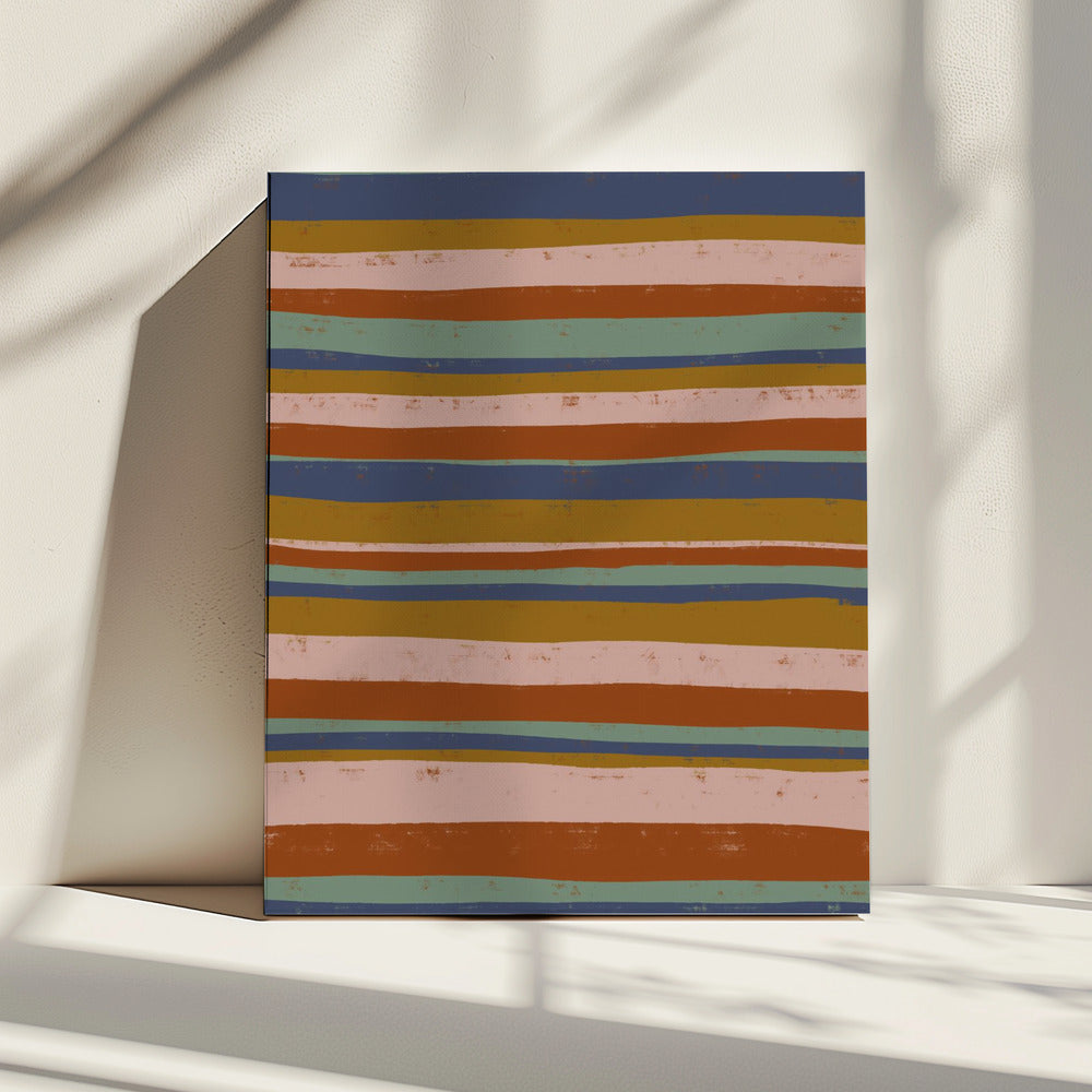 Earthy Stripes Flow | Canvas