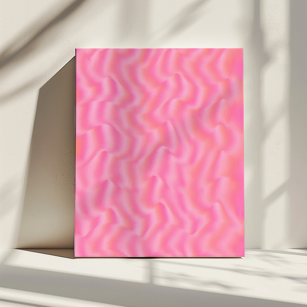 Rippling Pink Waves | Canvas