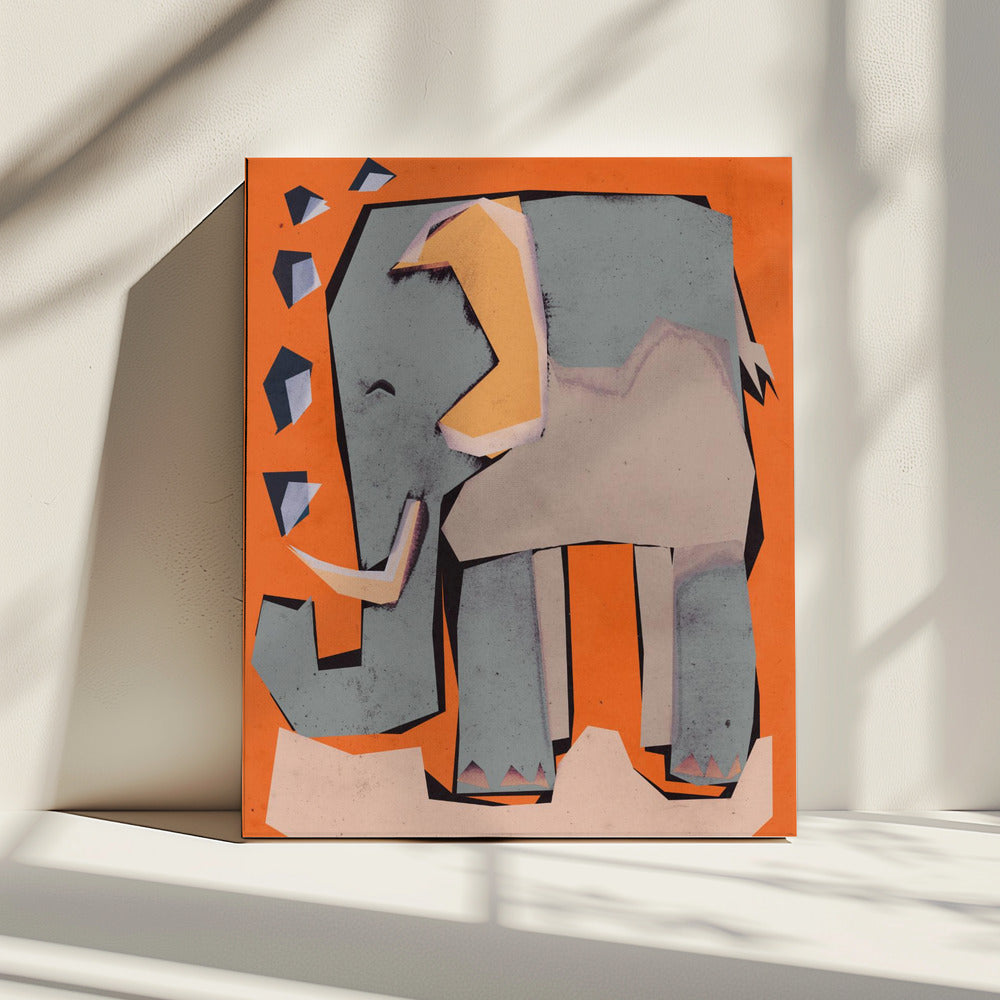 Geometric Elephant | Canvas