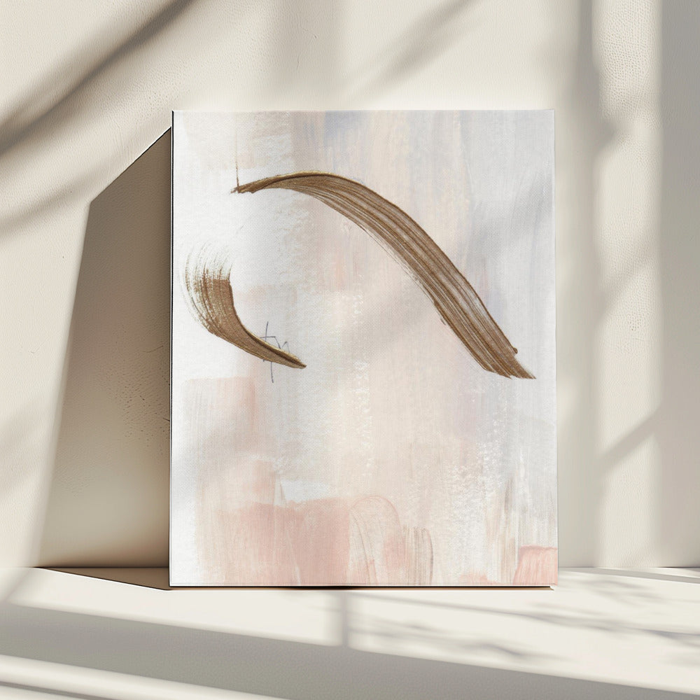 Elegant Brushstrokes in Earthy Tones | Canvas