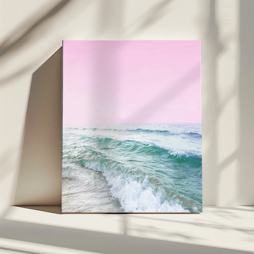 Pink Sky Beach | Canvas