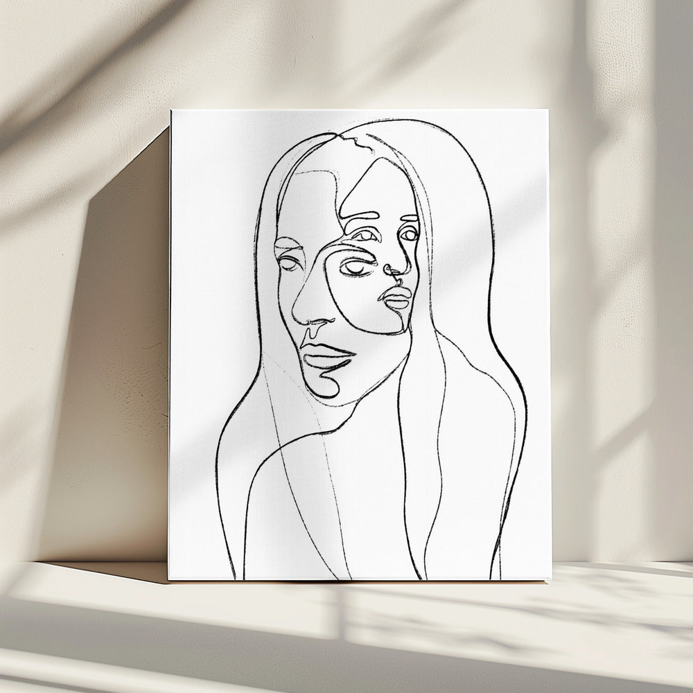 Reflections in Lines | Canvas