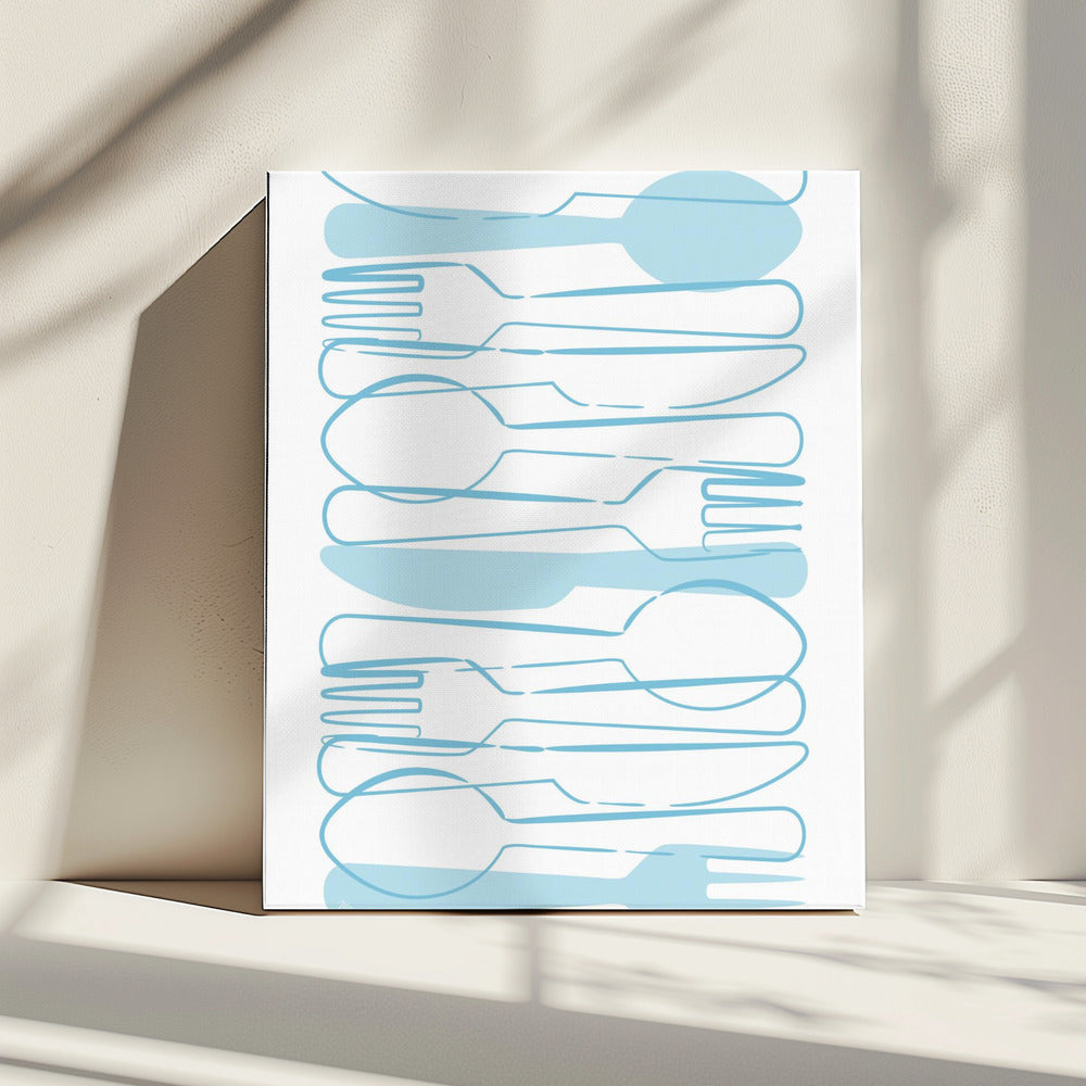Blue Cutlery | Canvas