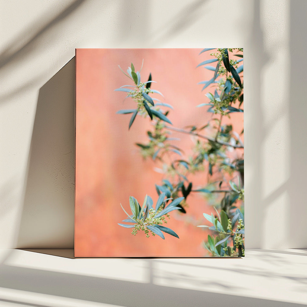 Green and coral | Canvas