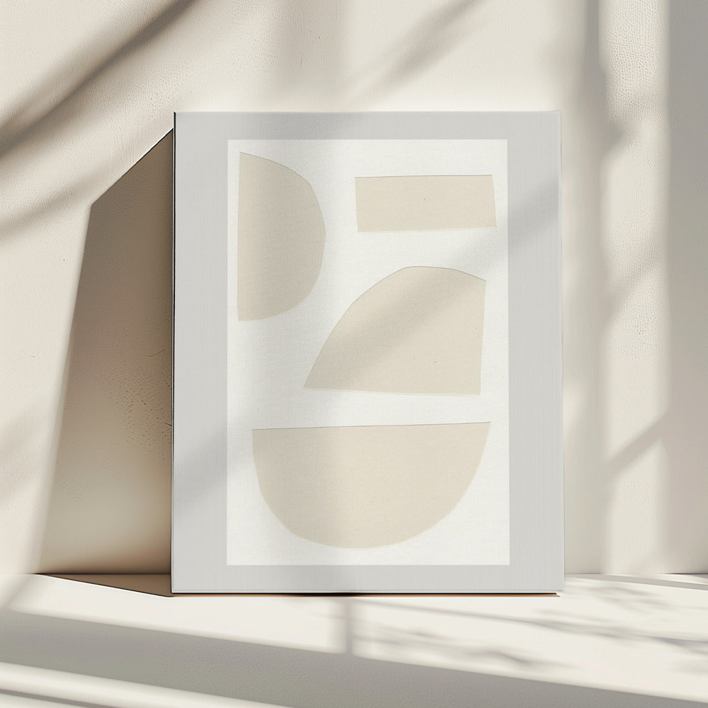 Geometric Shapes In A Monochrome Palette | Canvas