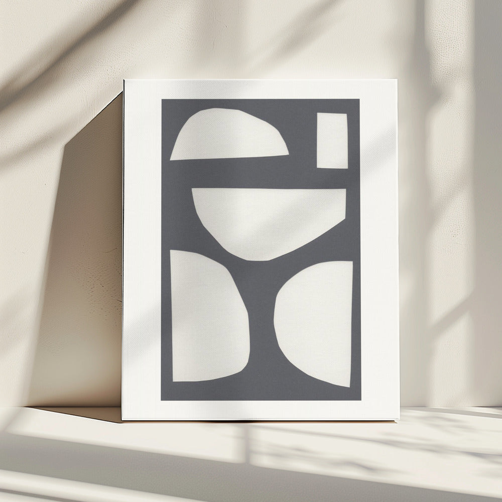 Geometric Shapes In A Monochrome Palette | Canvas