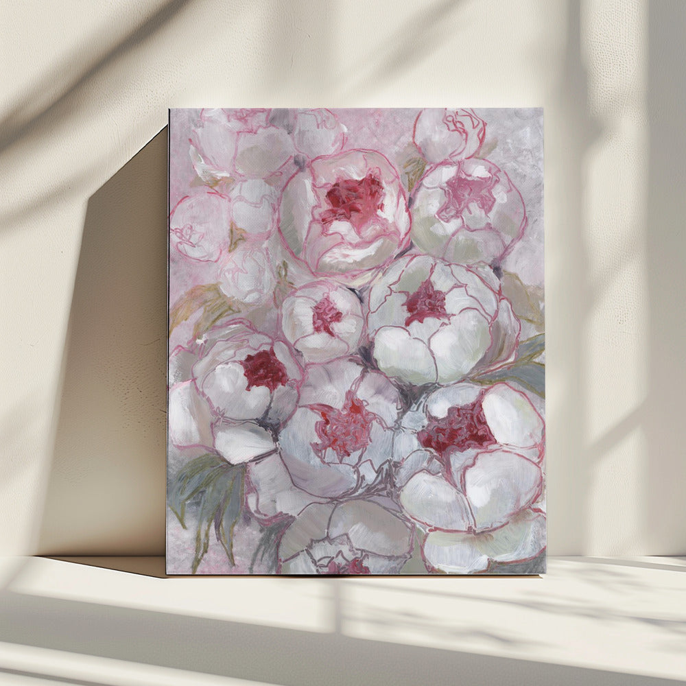Nuria bouquet of peonies in pink | Canvas