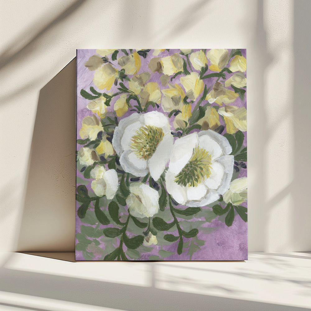 Raelynna painterly florals | Canvas