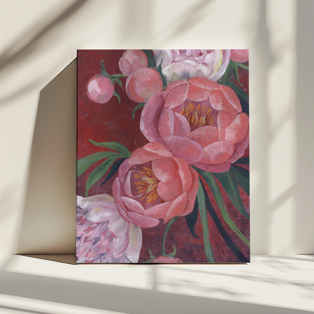 Nevaeh peonies | Canvas