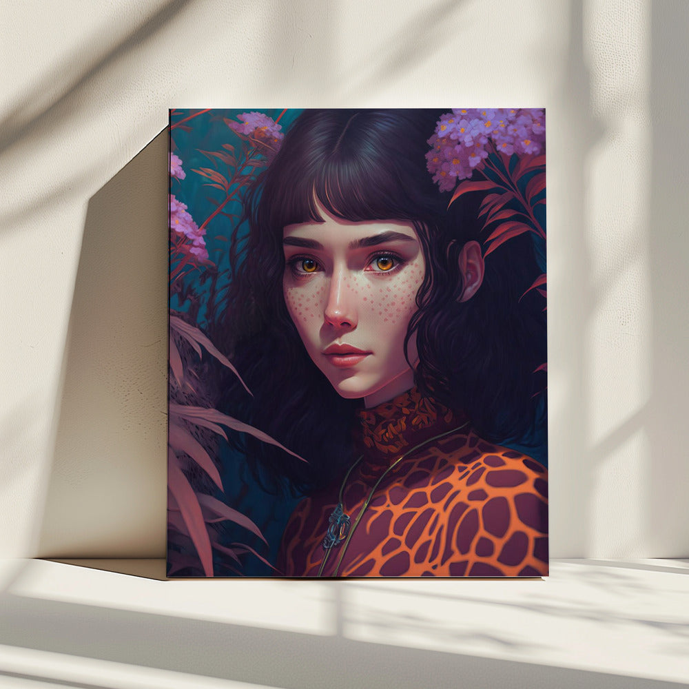 Mystical Bloom Gaze | Canvas